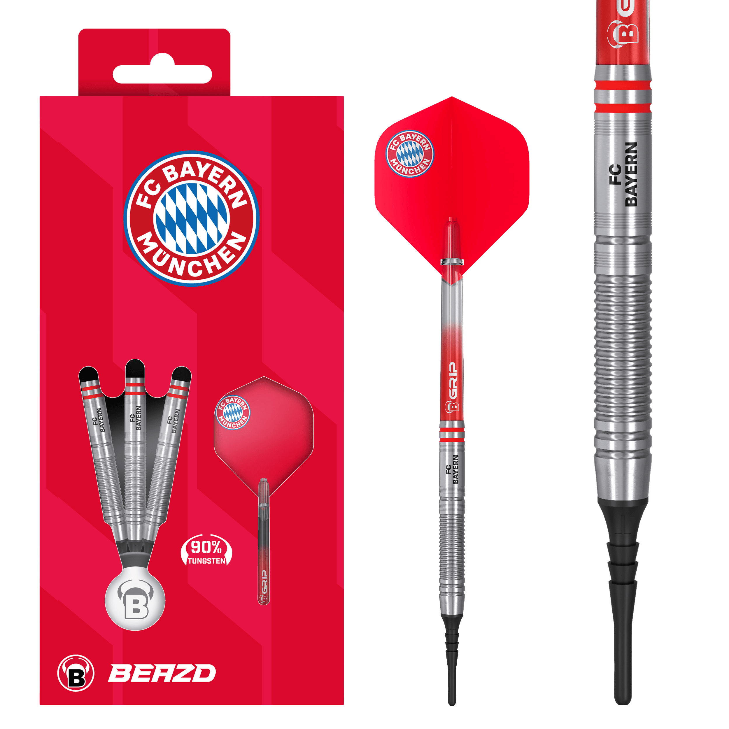 Beazd FC Bayern Munich Tungsten Soft Darts - 18g