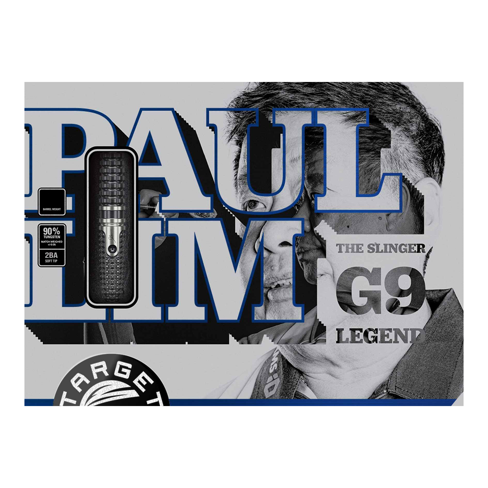 Target Japan Paul Lim The Legend GEN9 Softdarts - 20g werden hier von der Seite dargestellt. Die Darts heben sich durch ihre besondere Optik hervor.