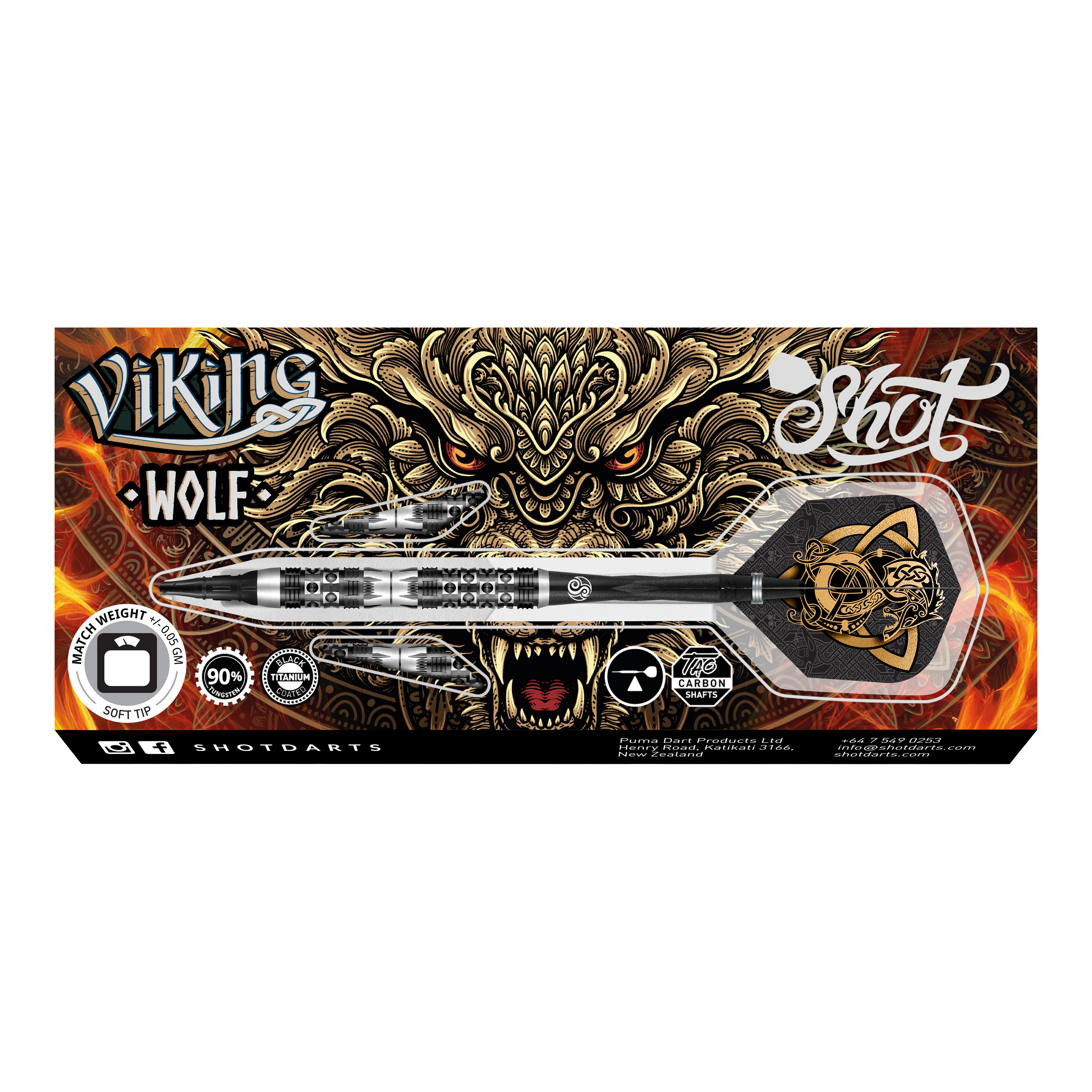 Shot Viking Wolf Softdarts - 20g