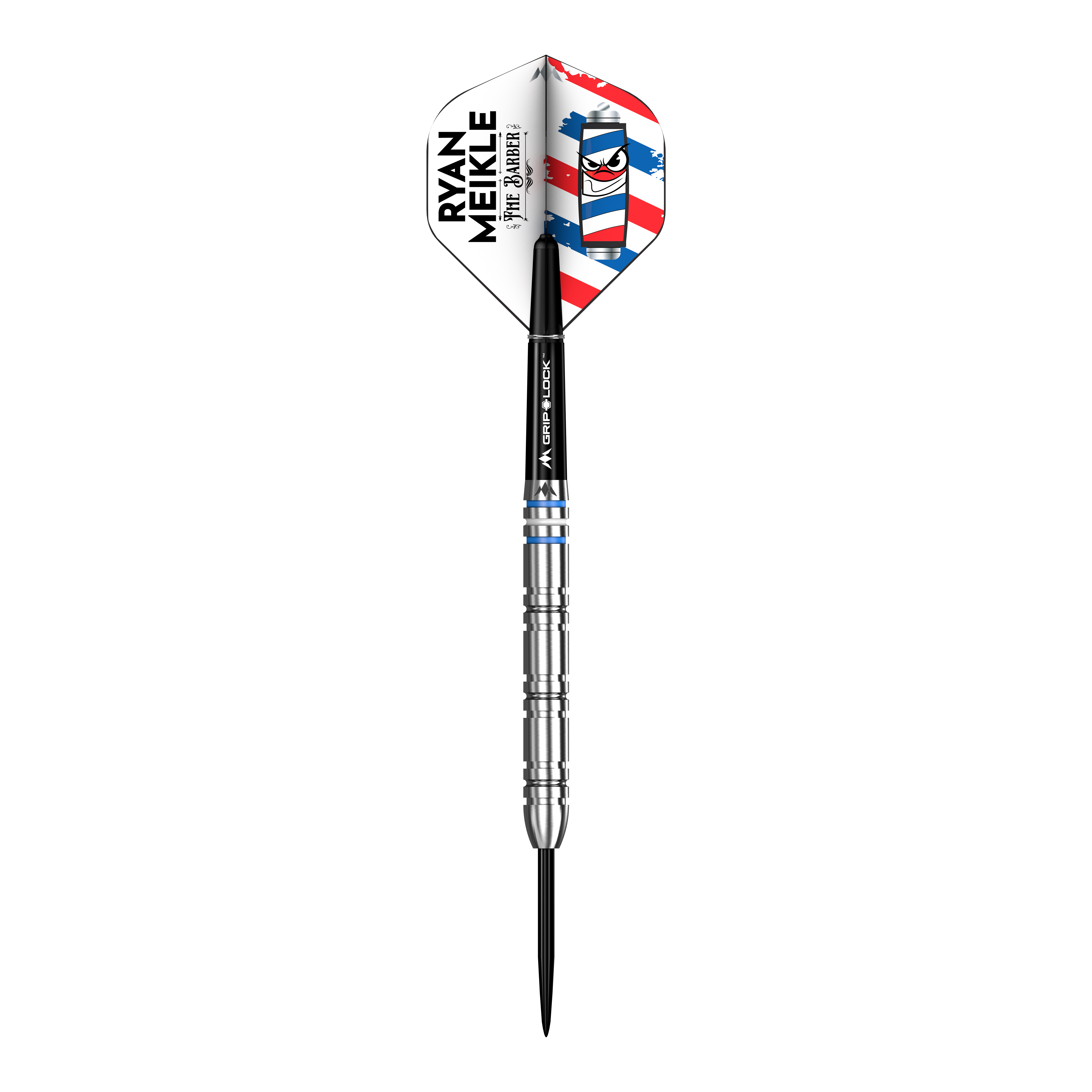 Mission Ryan Meikle The Barber Steeldarts - 23g Mission Ryan Meikle The Barber Steeldarts - 23g Darts sind abgebildet. Das Bild zeigt das Design und die Details dieses Steeldarts.