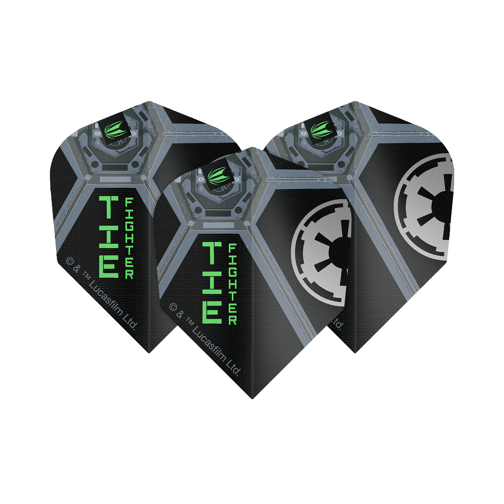 Target Star Wars ProUltra Tie Fighter No6 Flights Target Star Wars ProUltra Tie Fighter No6 Flights. Dart-Flights mit Tie Fighter Motiv aus der Star Wars Kollektion.