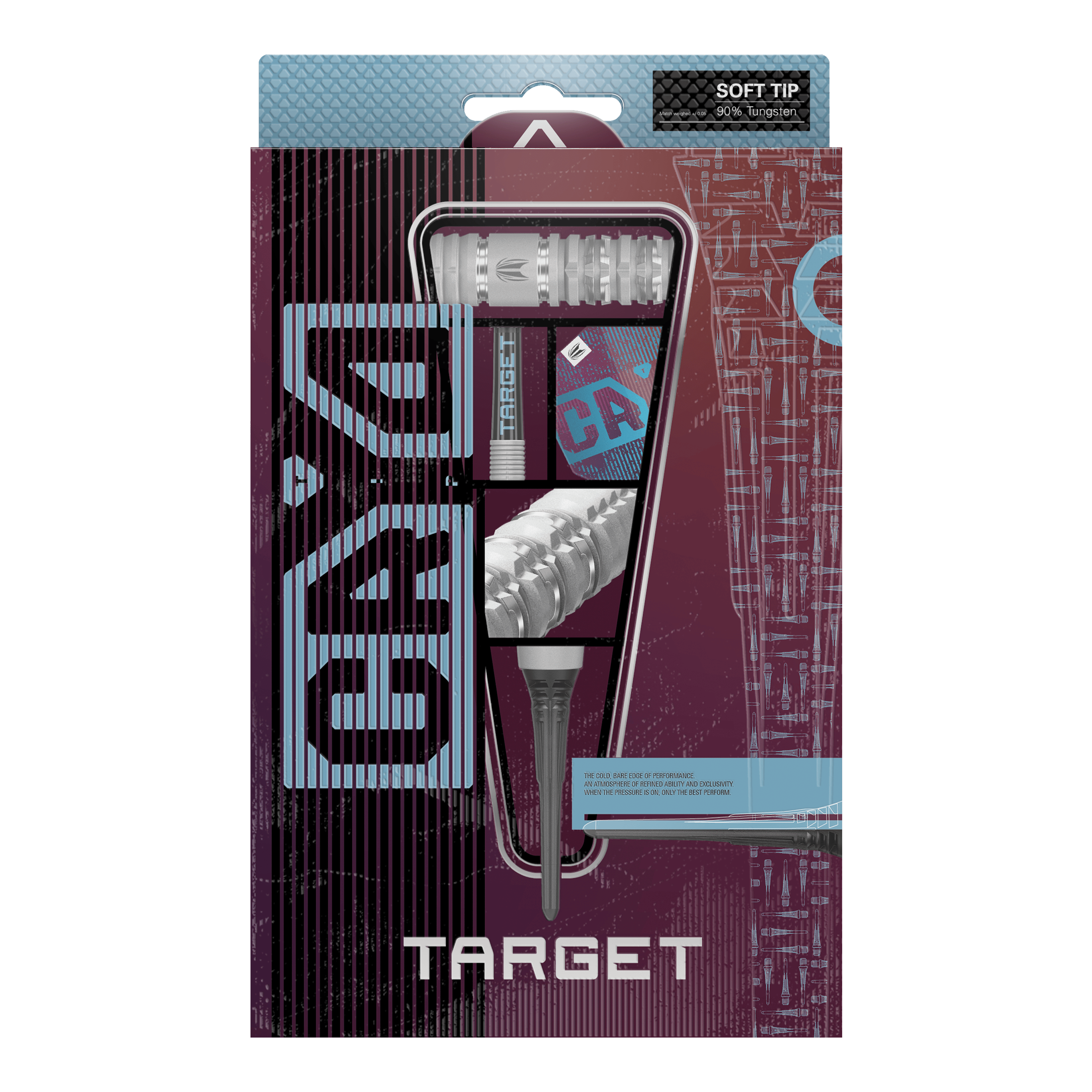 Hier ist das Produkt Target Cryo 12 Softdarts abgebildet. Die Softdarts werden aus einer weiteren Ansicht gezeigt.