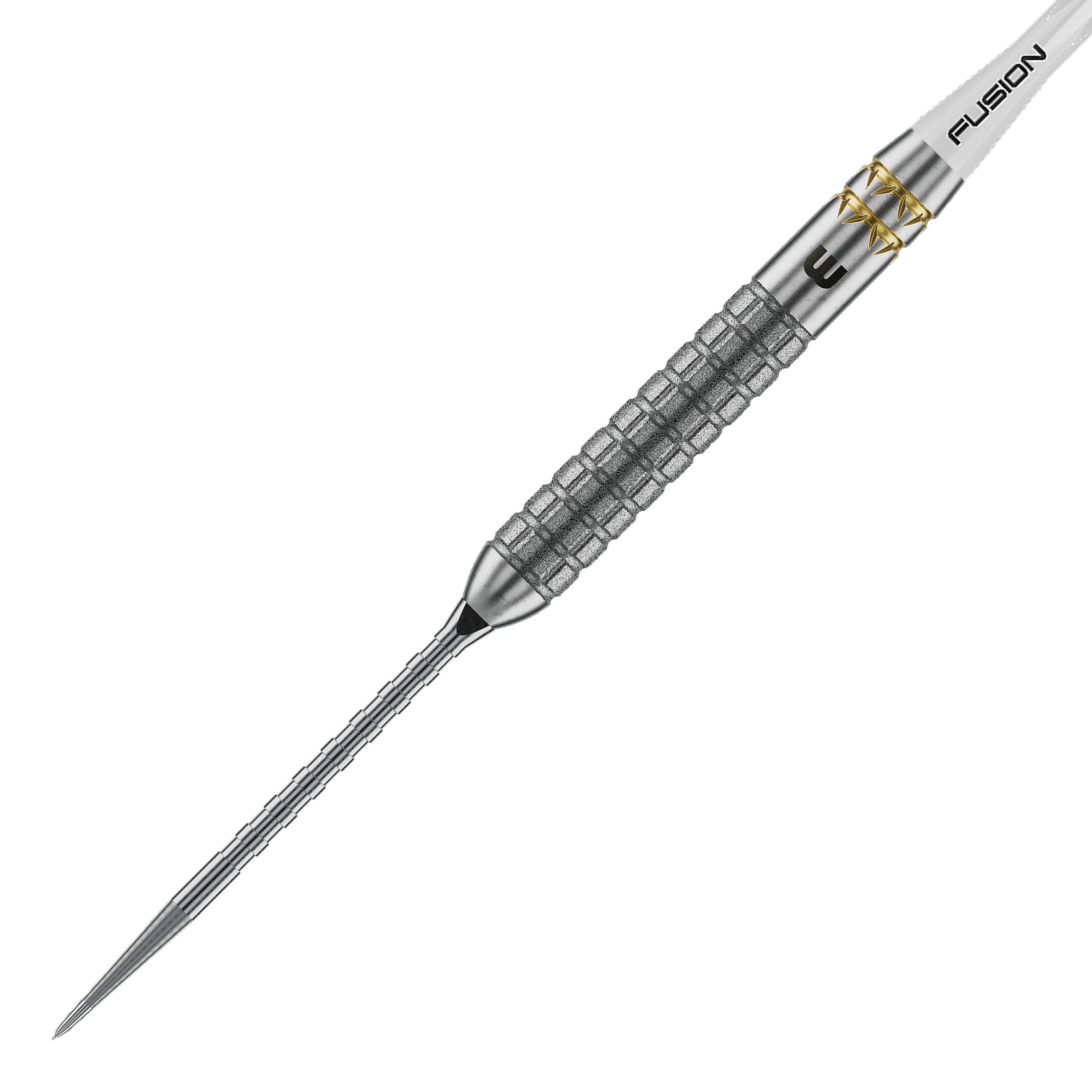 Winmau Gian Van Veen W-MAX Switch Point steel darts Winmau Gian Van Veen W-MAX Switch Point Steeldarts werden aus einer anderen Perspektive gezeigt. Die Darts liegen auf einer weißen Fläche.