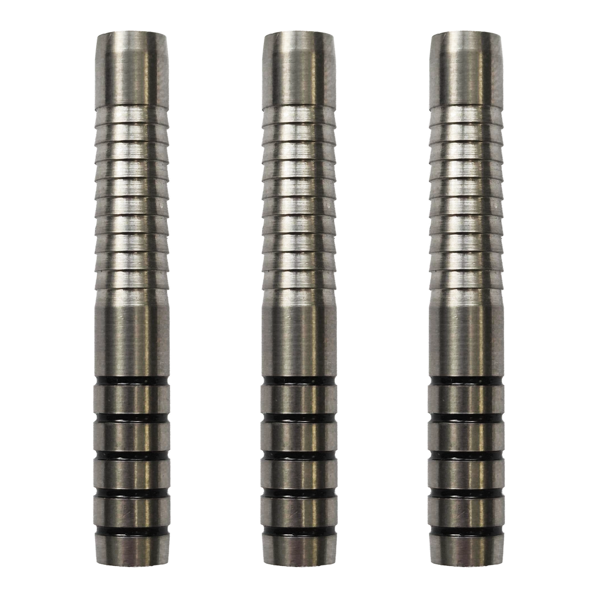 McDart Ringed Shark Softdart Barrels - 18g Dieses Bild zeigt das Set McDart Ringed Shark Softdart Barrels - 18g. Die Dartbarrels haben eine gerillte Oberfläche und sind für Softdarts geeignet.