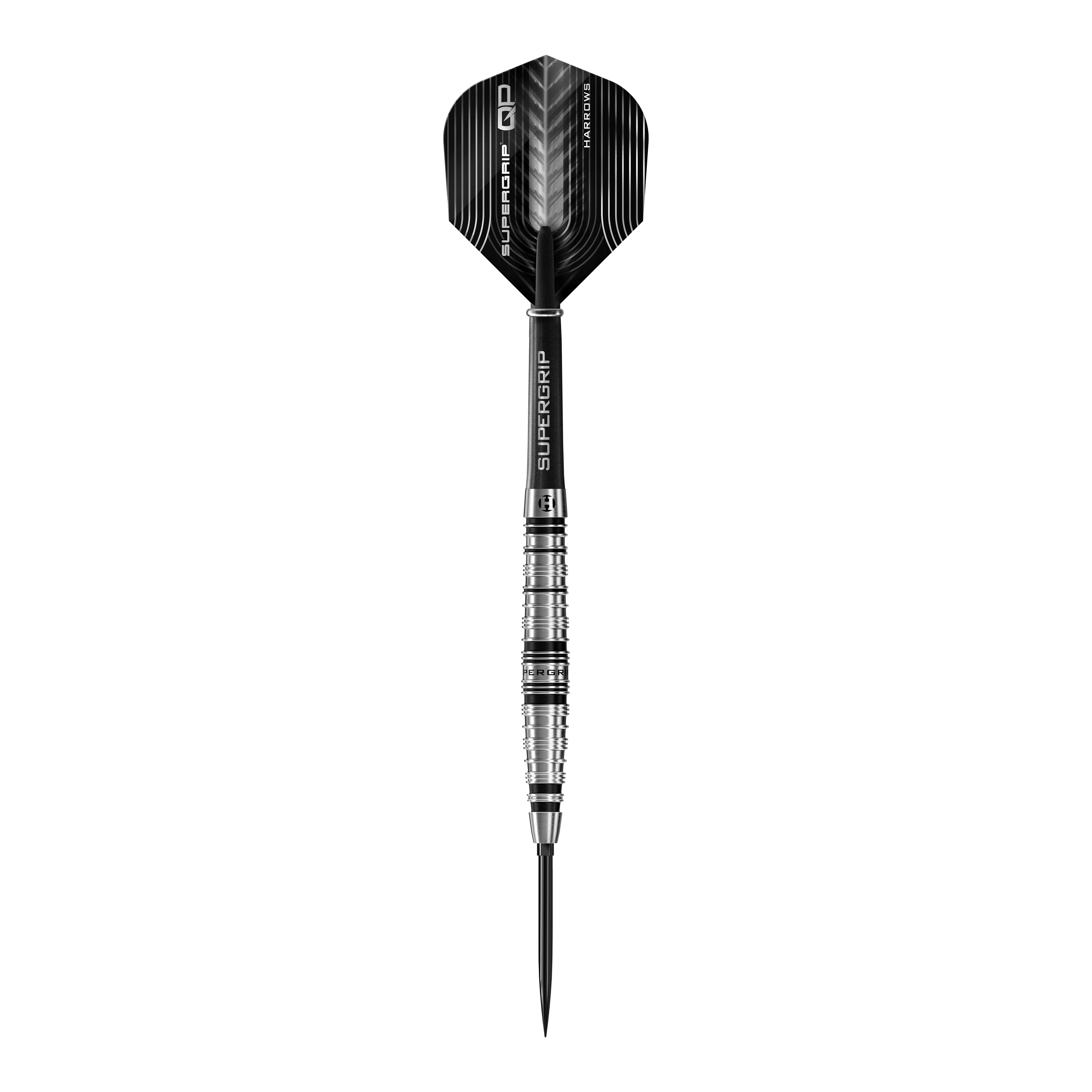 Harrows Supergrip Torpedo Quick Point Steel Darts Das Bild präsentiert die Harrows Supergrip Torpedo Quick Point Steeldarts. Sie sind ideal für präzise Würfe und intensiven Einsatz.