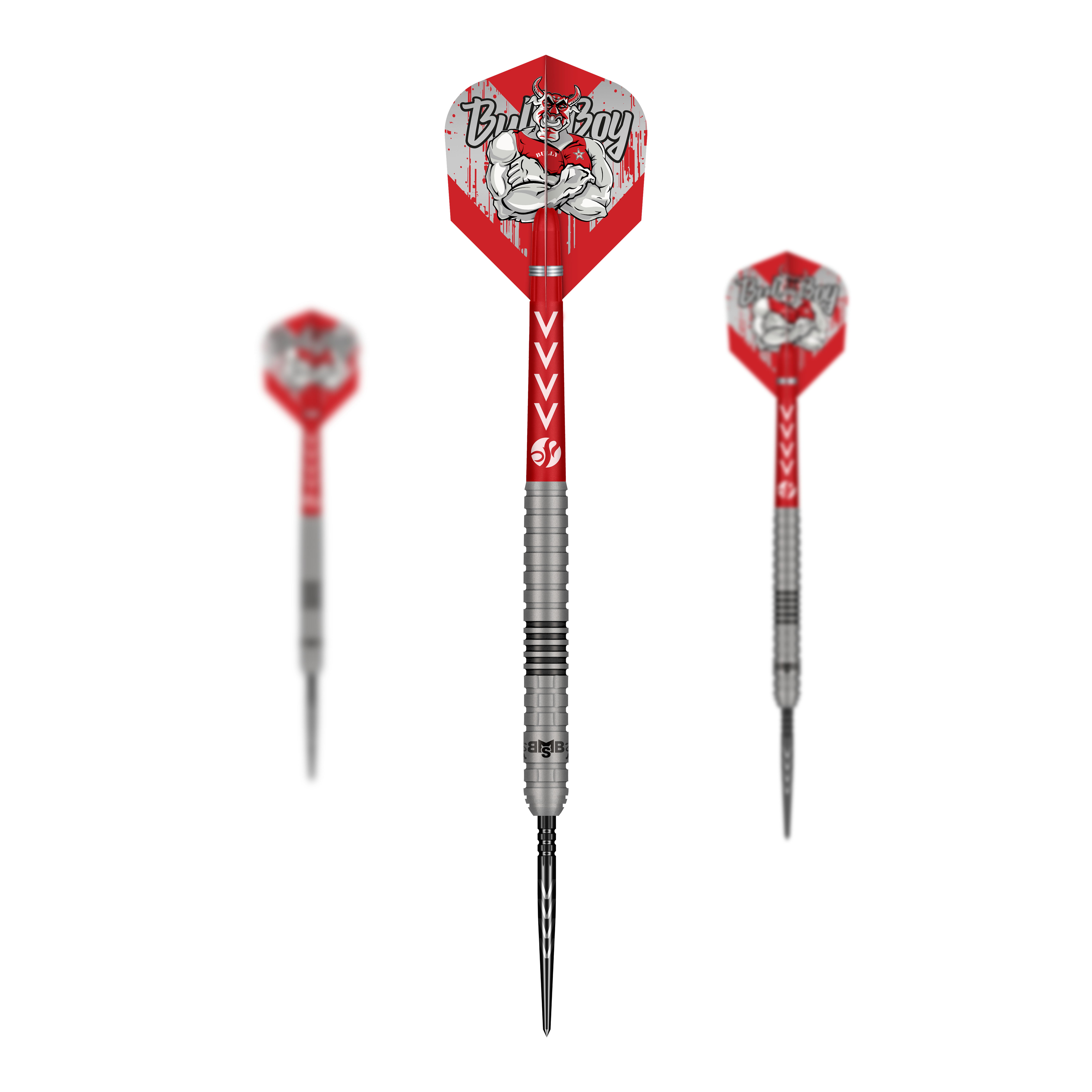 Shot Michael Smith Series 2 Turbo Point steel darts Das Bild zeigt ein Set der Shot Michael Smith Series 2 Turbo Point Steeldarts. Das Set ist geeignet für alle Dartspieler.