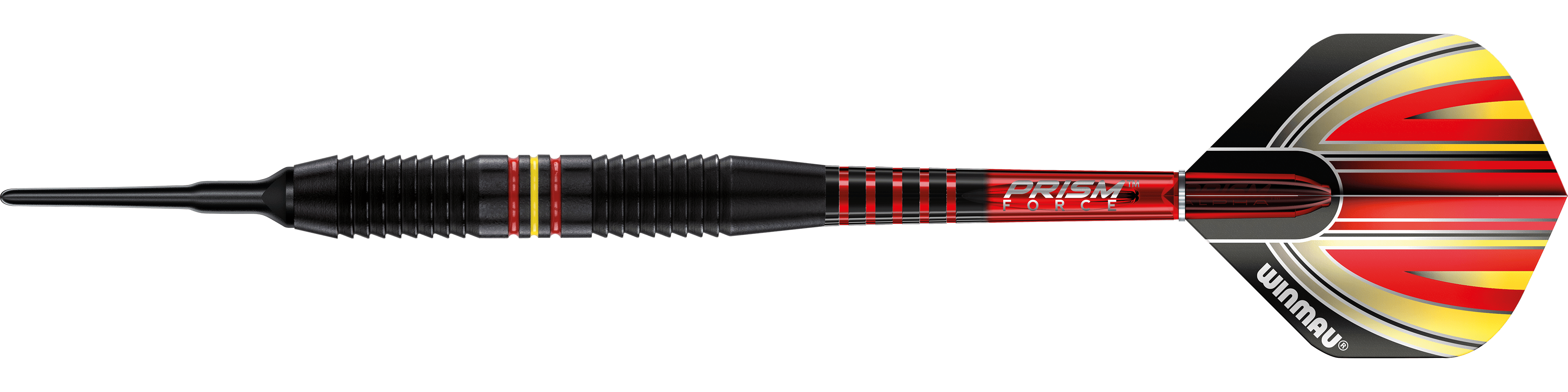 Winmau Outrage V1 Black Coated Brass Soft Darts - 18g