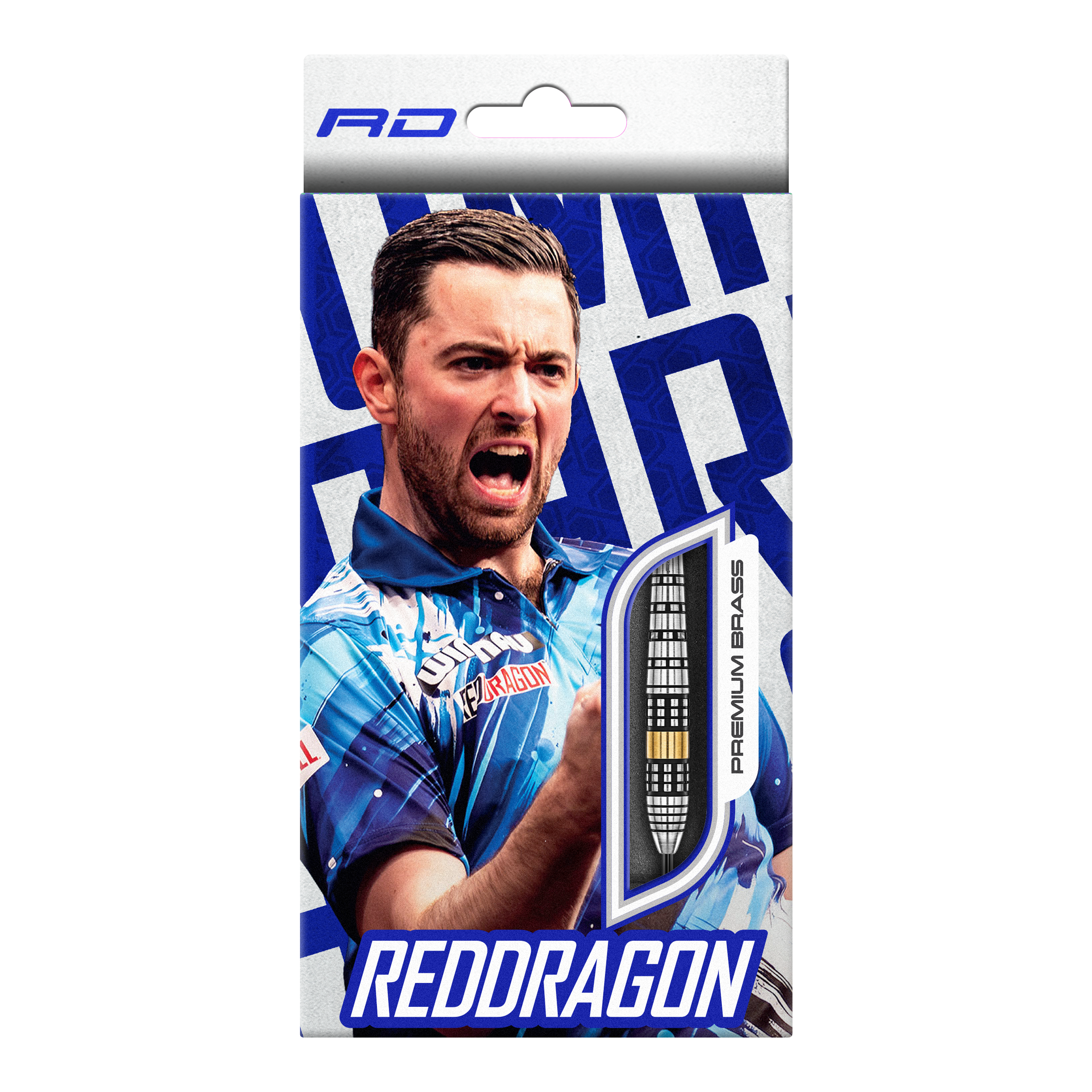 Red Dragon Luke Humphries Brass Steel Darts - 21 g Red Dragon Luke Humphries Brass Steeldarts - 21 g ist ein Set von Steeldarts aus Messing. Das Bild stellt die Details der Dartpfeile deutlich dar.