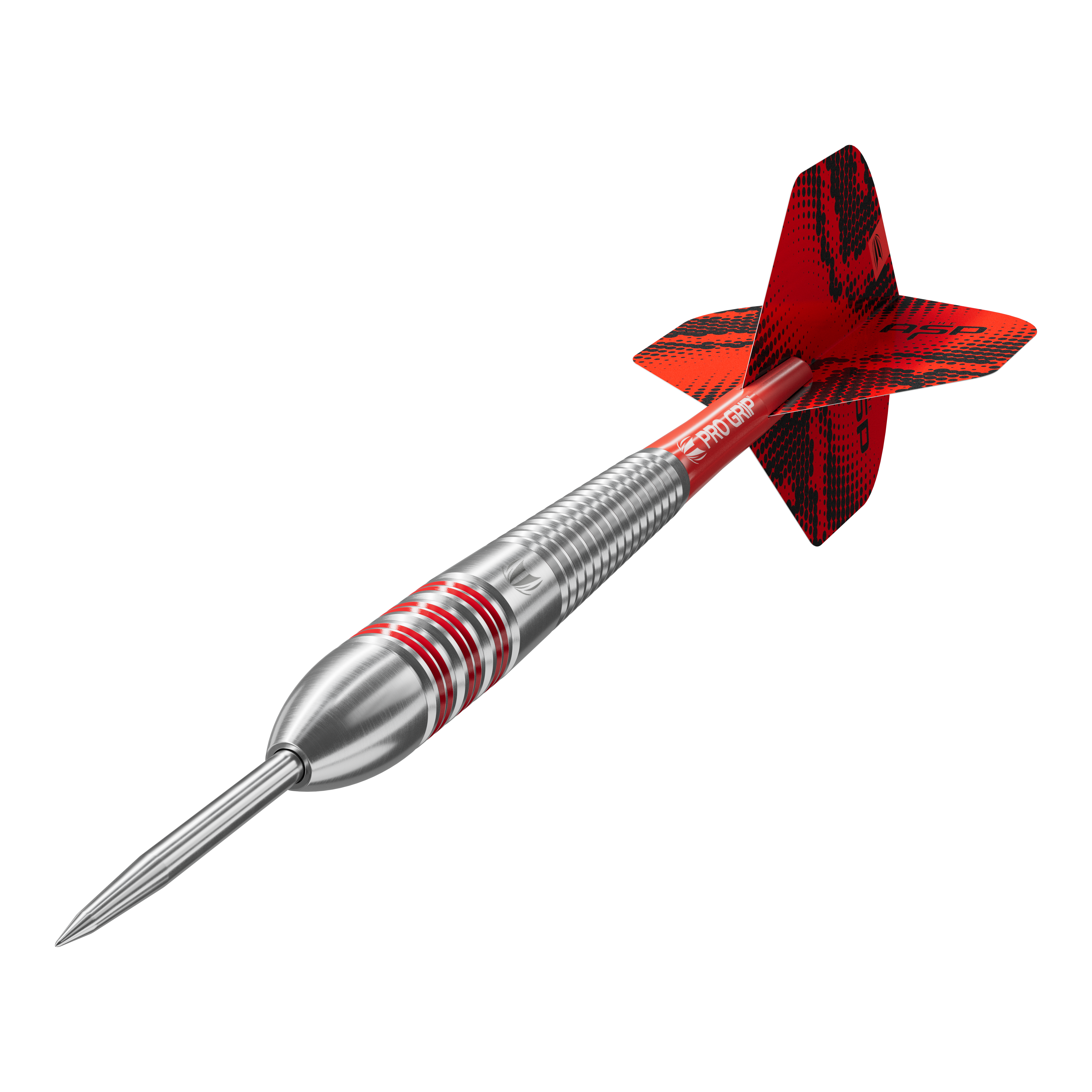 Auf dem Bild sind die Target Nathan Aspinall Brass Steeldarts - 22g abgebildet. Die Darts haben eine spezielle Struktur für einen besseren Griff.