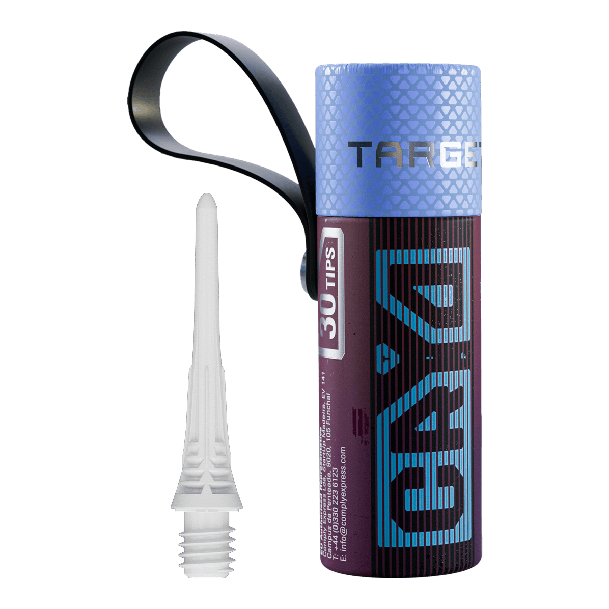 Target Cryo Soft Dart Tips 30 Pack - White Target Cryo Softdartspitzen 30er Pack - Weiß sind in einer Packung zu sehen. Die weißen Spitzen eignen sich für Softdarts.