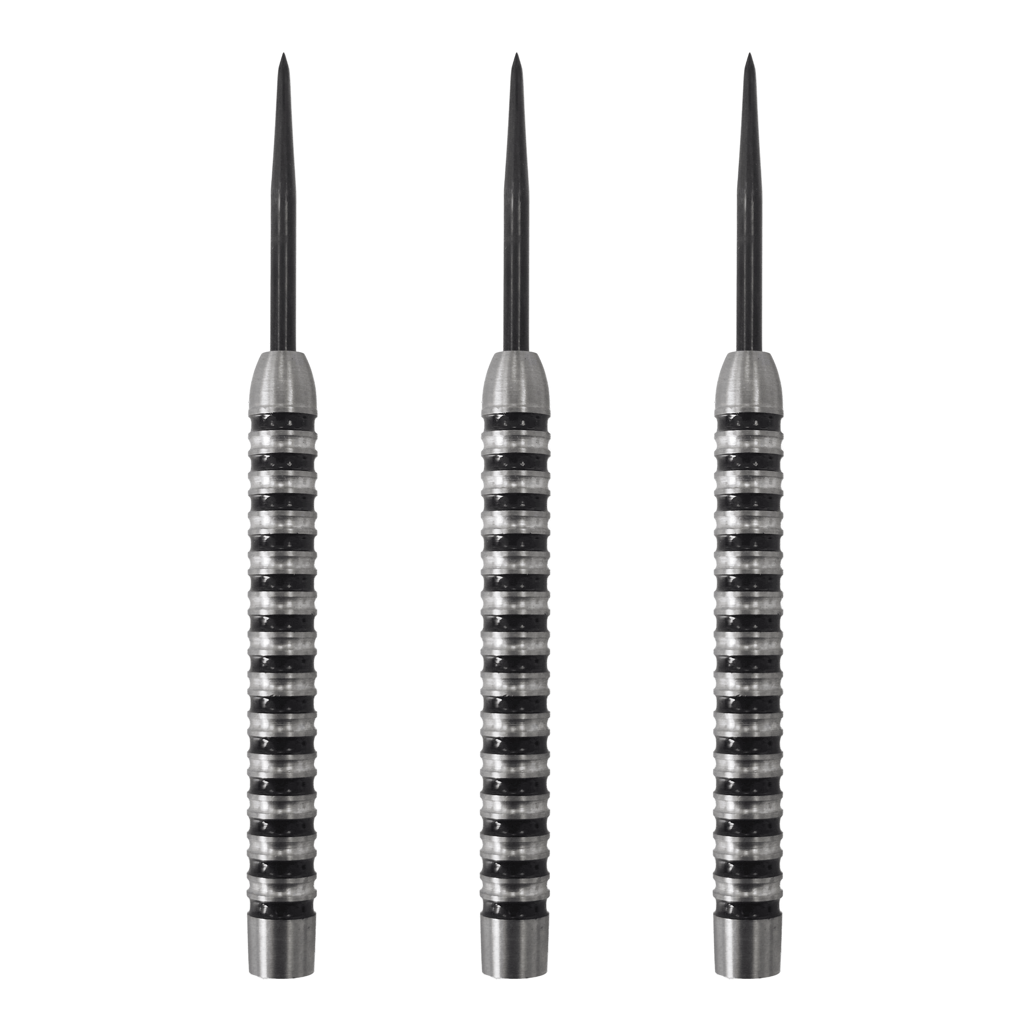 Abgebildet sind McDart Black Ring 2 Steeldart-Barrels mit einem Gewicht von 22g. Das Produkt ist speziell für Steeldart entwickelt.