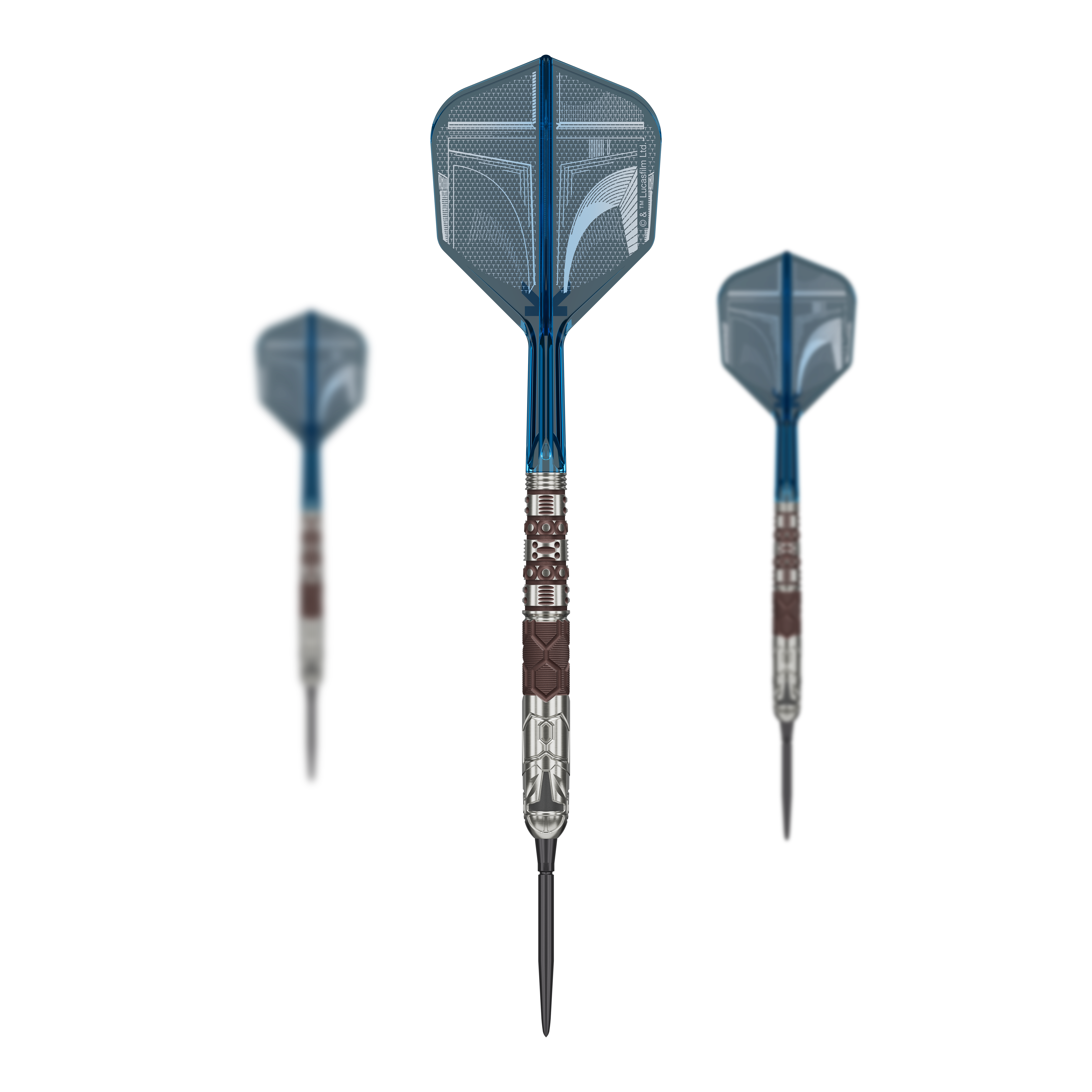 Target Star Wars Mandalorian 95 Swiss Point Steel Darts Target Star Wars Mandalorian 95 Swiss Point Steeldarts sind auf dem Bild zu sehen. Es handelt sich um spezielle Steeldarts mit Mandalorian-Design.