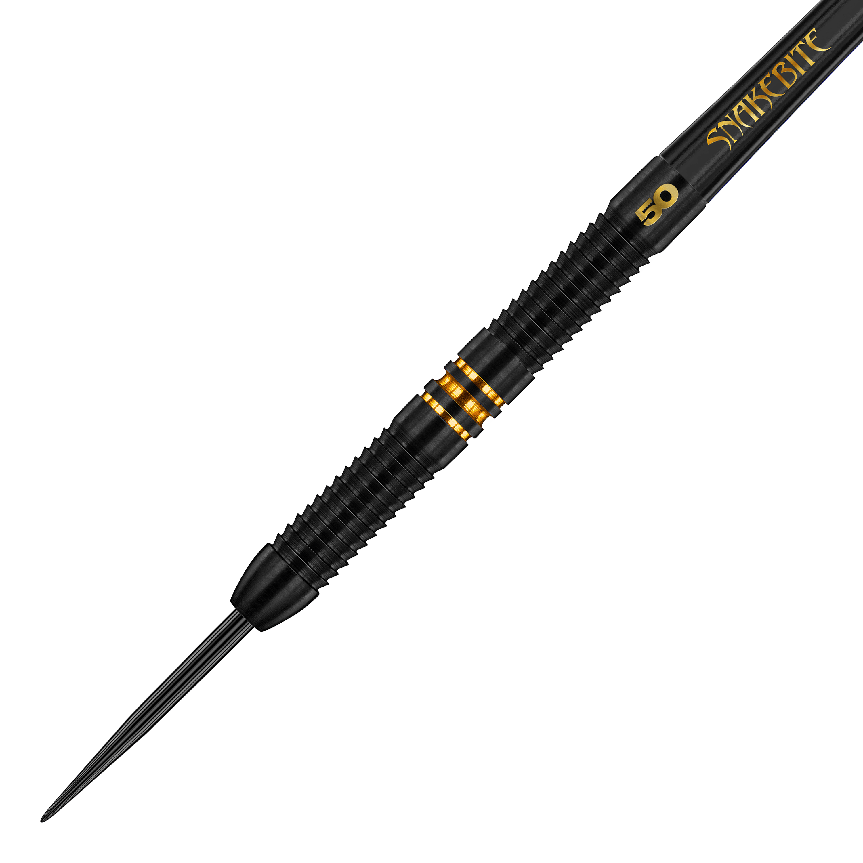 Red Dragon Peter Wright 50 Years Player Limited Edition Steeldarts - 21g. Hier ist ein spezieller Steeldartpfeil zum 50-jährigen Jubiläum von Peter Wright abgebildet.