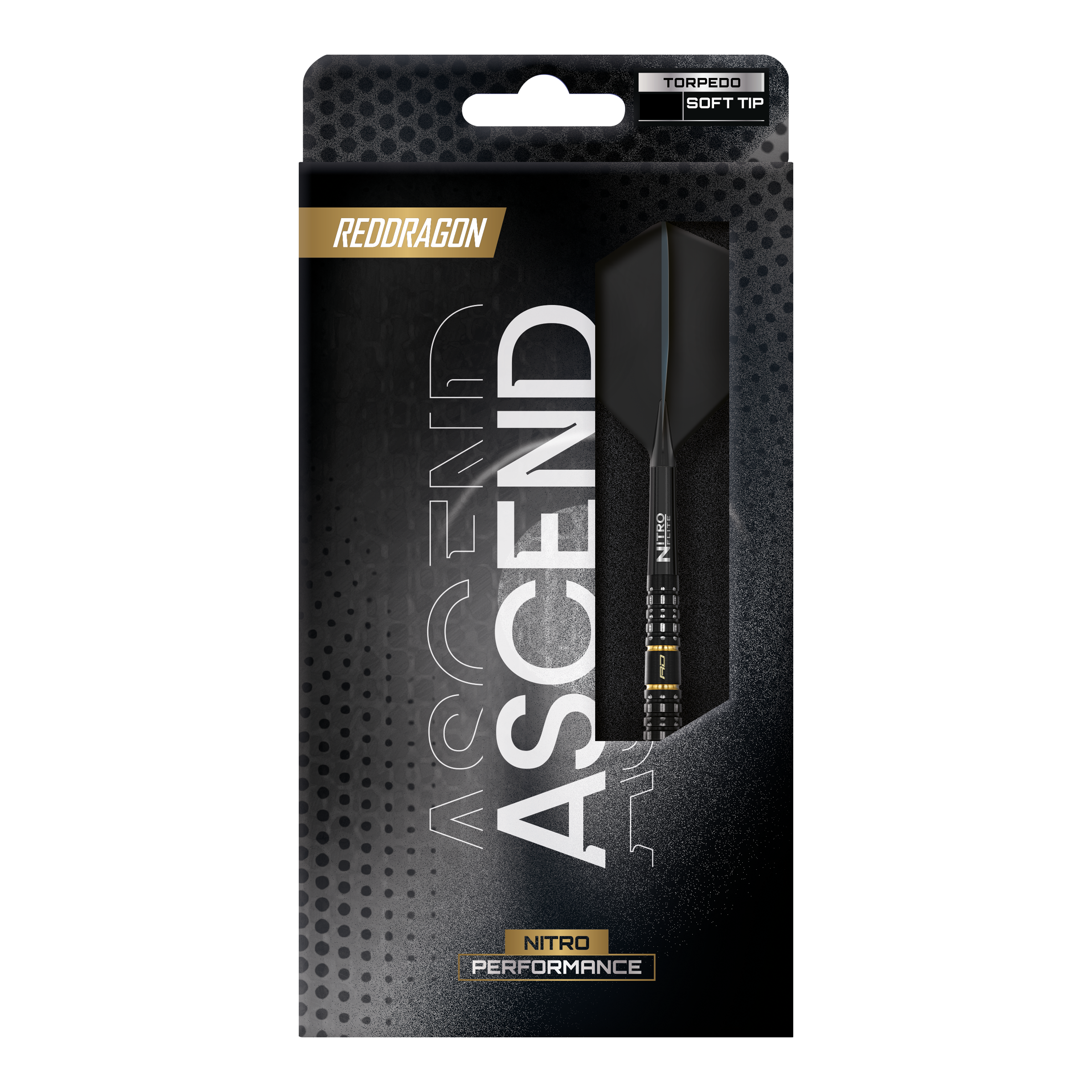 Red Dragon Ascend Torpedo Soft Darts - 22g Dieses Bild zeigt die Red Dragon Ascend Torpedo Softdarts - 22g. Sie sind hochwertige Softdarts für präzises Spiel.