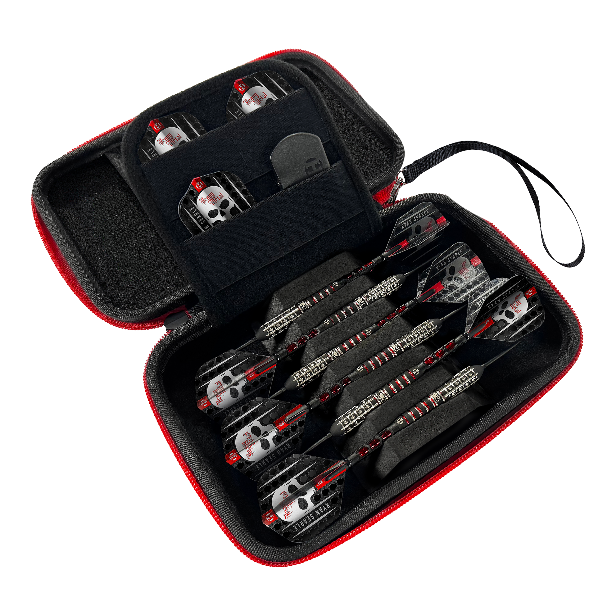Harrow's Ryan Searle Player Pro6 dart case Harrows Ryan Searle Player Pro6 Dartcase ist ein stabiles Etui für Darts. Es wurde speziell für den sicheren Transport entwickelt.