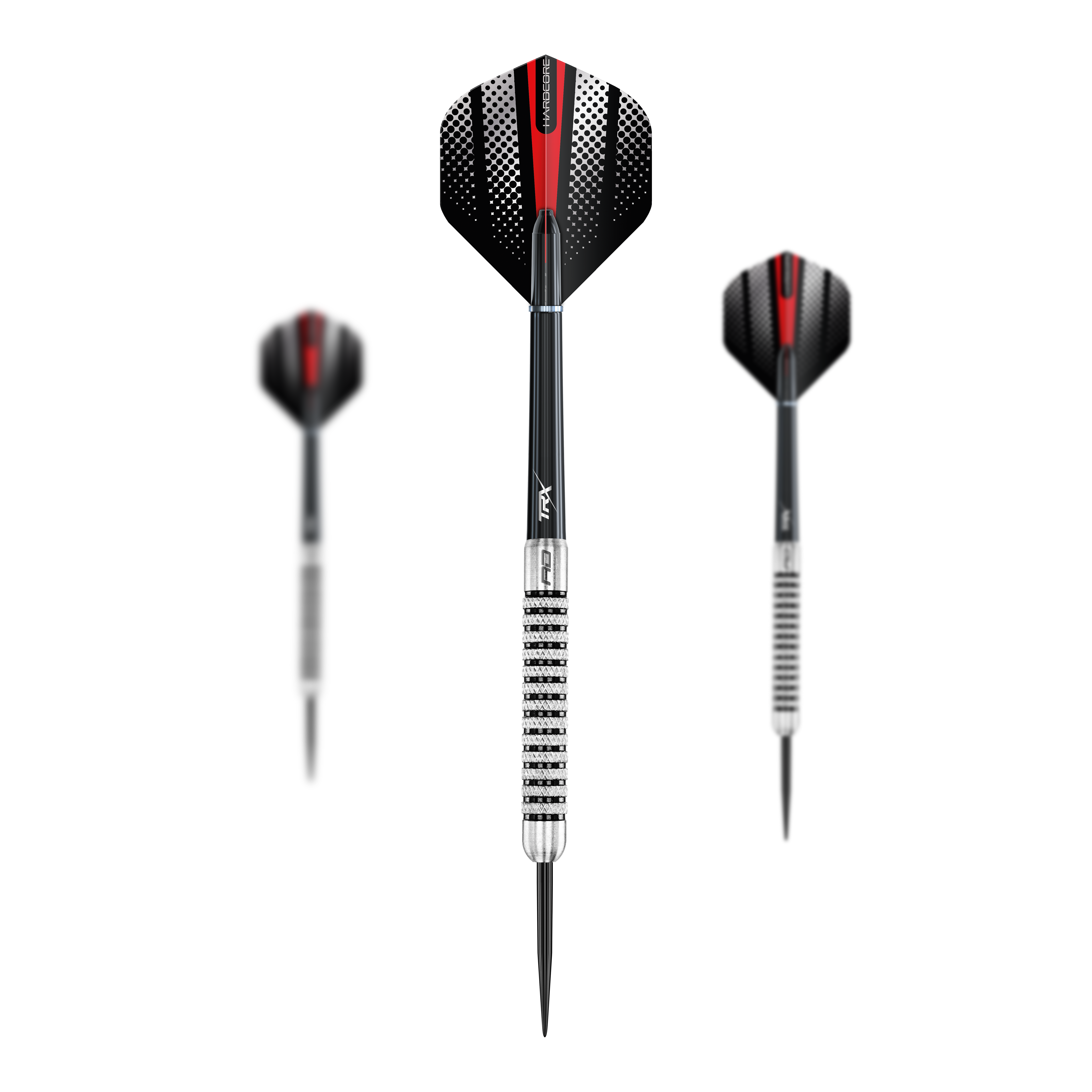 Red Dragon Flightmaster Fury 2 steel darts - 25g Dieses Bild zeigt die Red Dragon Flightmaster Fury 2 Steeldarts mit 25g Gewicht. Die Steeldarts sind ideal für präzises Dartspiel geeignet.