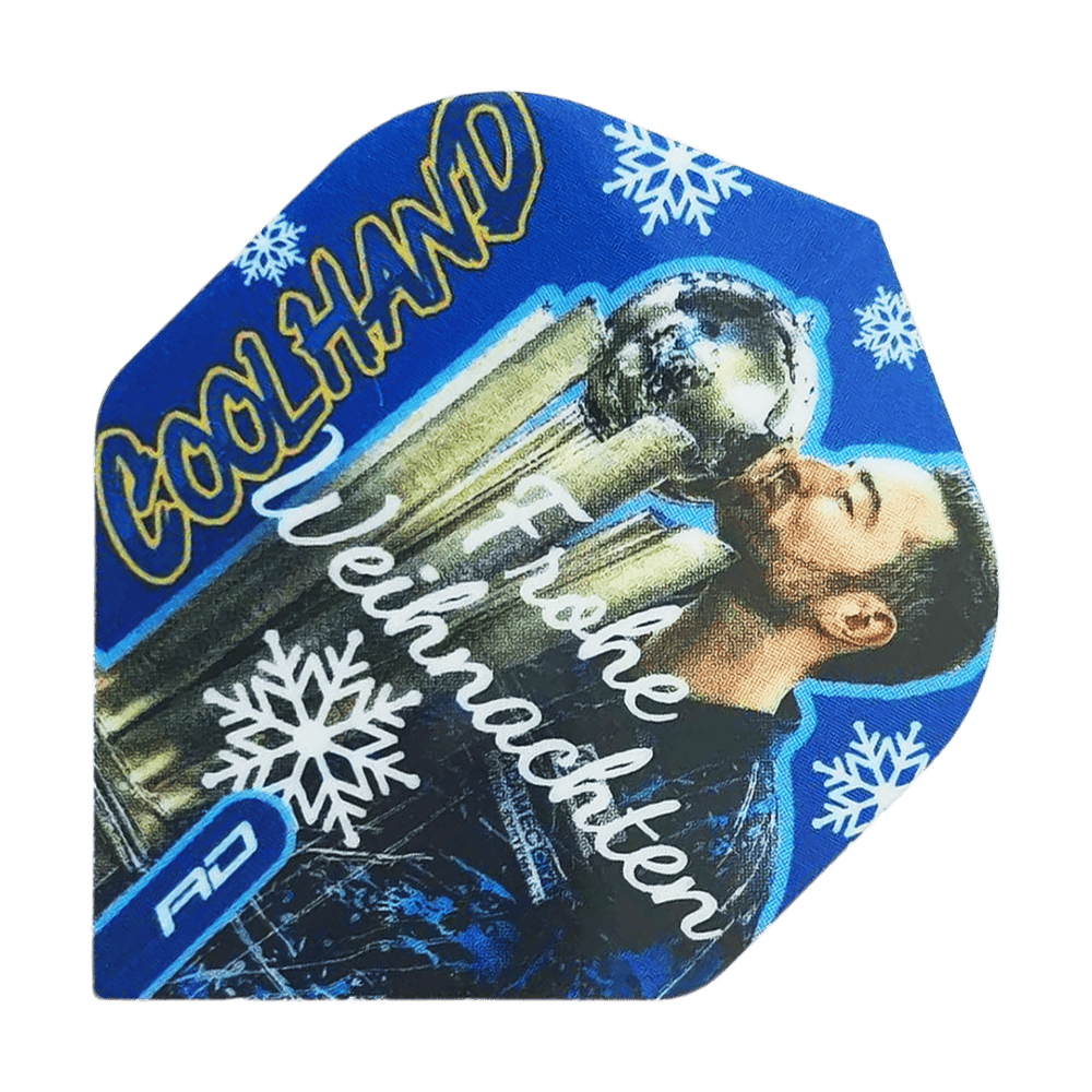 Red Dragon Luke Humphries Merry Christmas Standard Flights Zu sehen ist das Produkt WF-16_Red_Dragon_Luke_Humphries_Frohe_Weihnachten_Standard_Flights_1. Diese Dart-Flights zeigen ein festliches, weihnachtliches Muster.