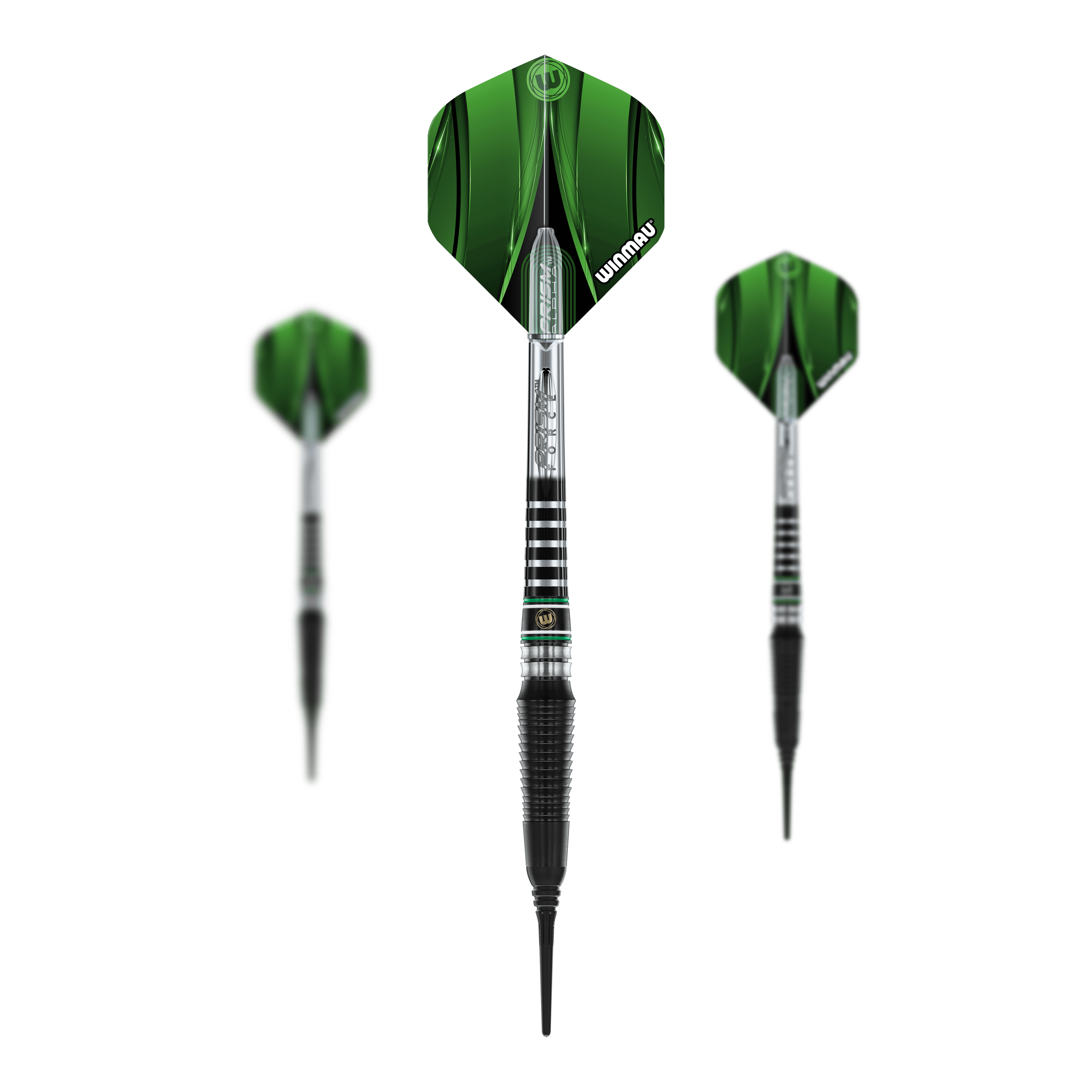 Winmau Sniper Black 2025 soft darts - 20g Das Produkt Winmau Sniper Black 2025 Softdarts - 20g ist mehrfach als Set zu sehen. Die Barrels sind schwarz.