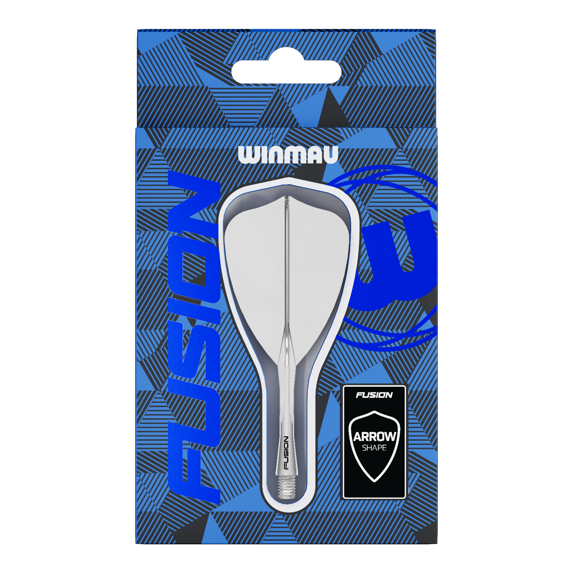 Winmau Fusion Flight Shaft System Arrow Clear Hier ist ein weiteres Bild des Winmau Fusion Flight-Shaft-System Arrow Clear. Es zeigt den Flightschaft für Darts in einer anderen Perspektive.