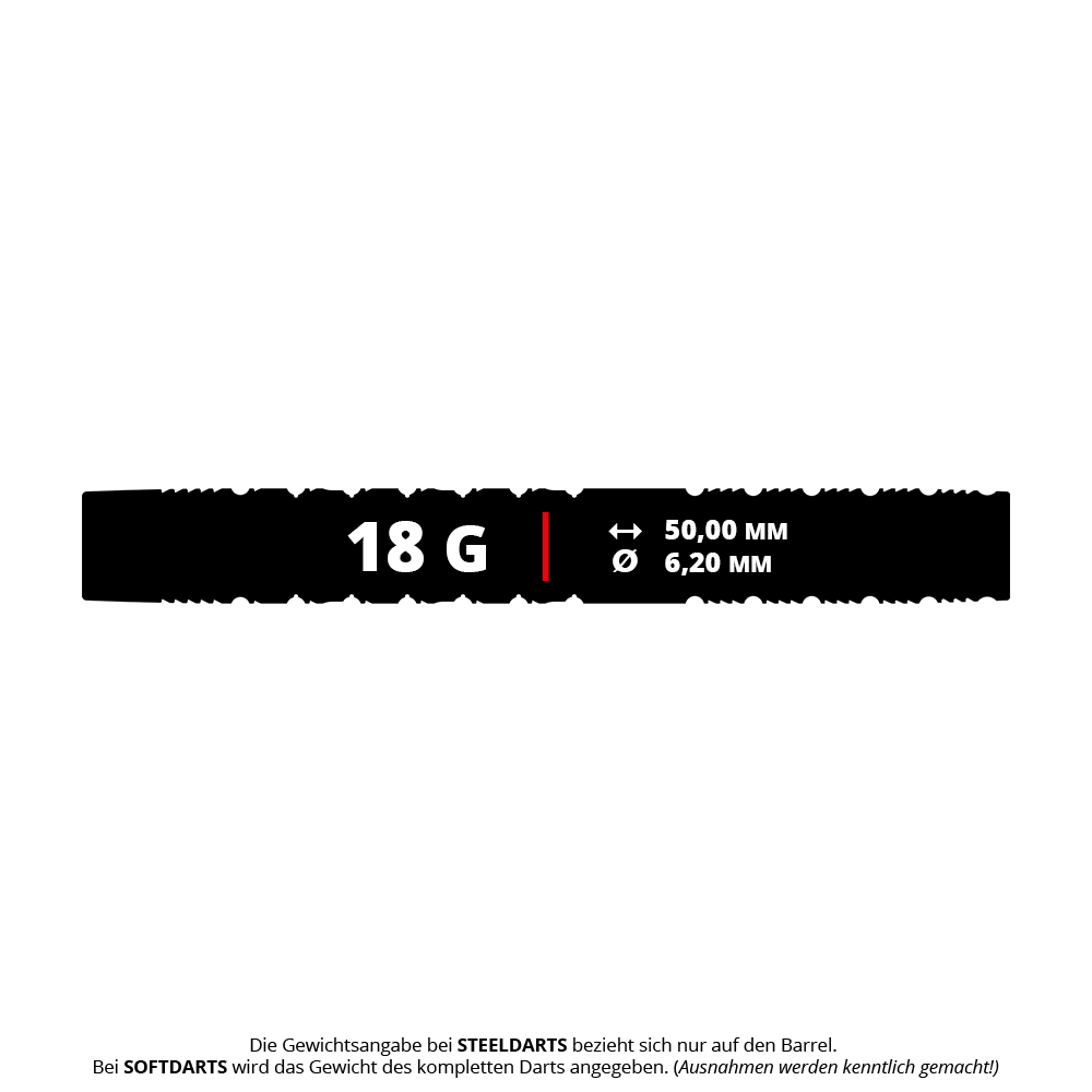 Target Redux 10 soft darts - 18g Abgebildet ist das Produkt Target Redux 10 Softdarts - 18g. Dieses Bild zeigt die Softdarts aus einer übersichtlichen Perspektive.