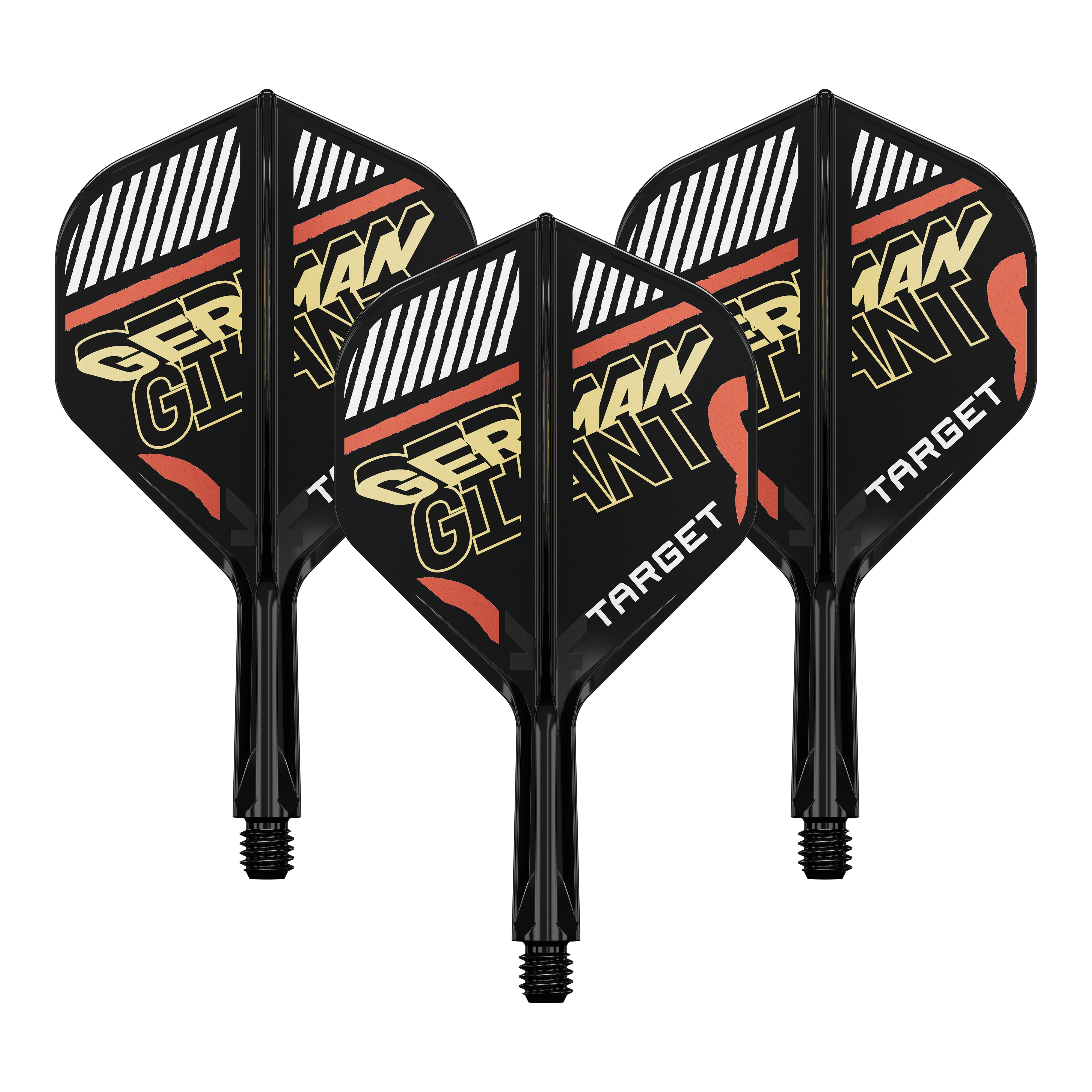 Target K-Flex Gabriel Clemens No2 Standard Flight Shaft System Das Bild zeigt ein Flight-Shaft-System für Darts. Es handelt sich um ein Zubehör für professionelle Dartspieler.