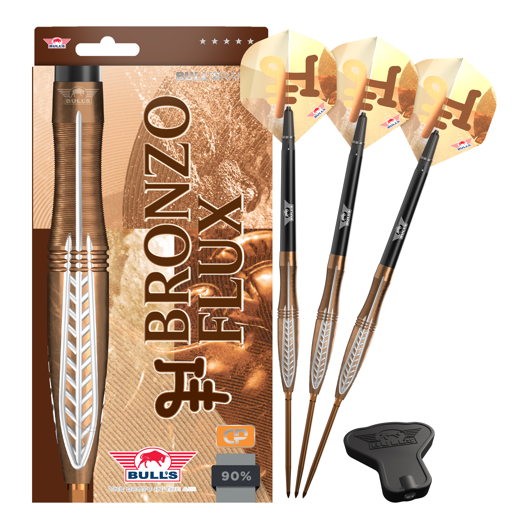 Bulls NL Bronzo Flux Convertible Point Steel Darts