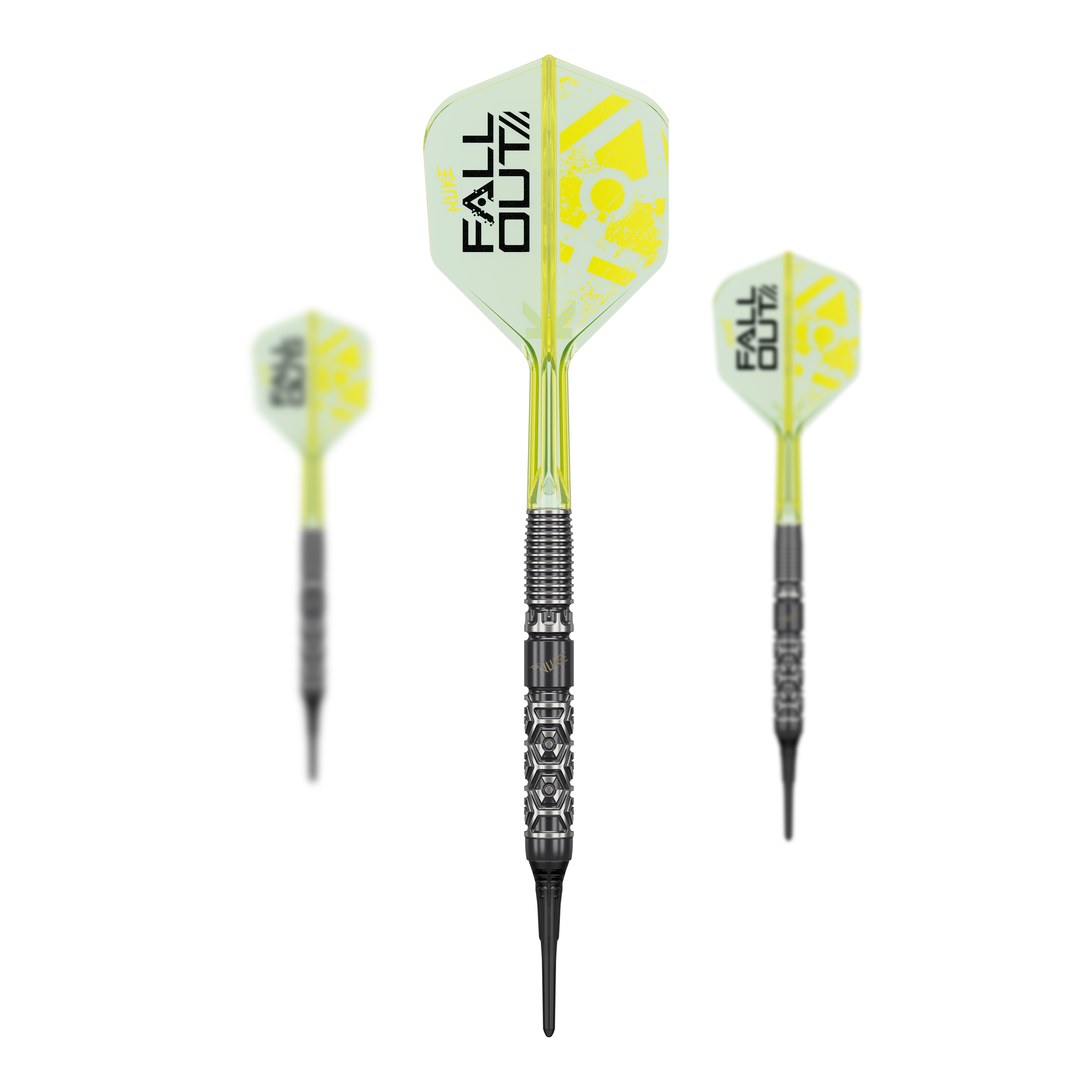 Target Luke Littler Nuke Fallout Soft Darts - 19g Abgebildet ist ein Set der Target Luke Littler Nuke Fallout Softdarts - 19g. Diese Softdarts sind speziell für den modernen Dartsport entwickelt.