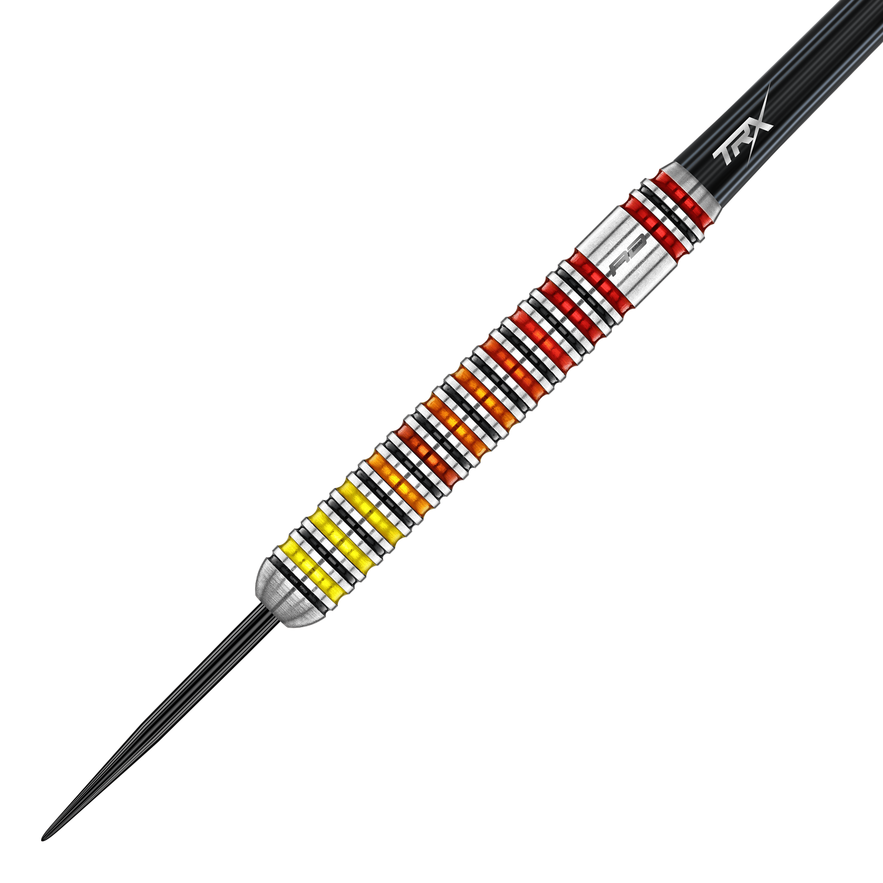 Red Dragon Furnace Steel Darts Die Red Dragon Furnace Steeldarts sind auf diesem Bild zu sehen. Die Pfeile haben einen metallischen Look und auffällige Details.