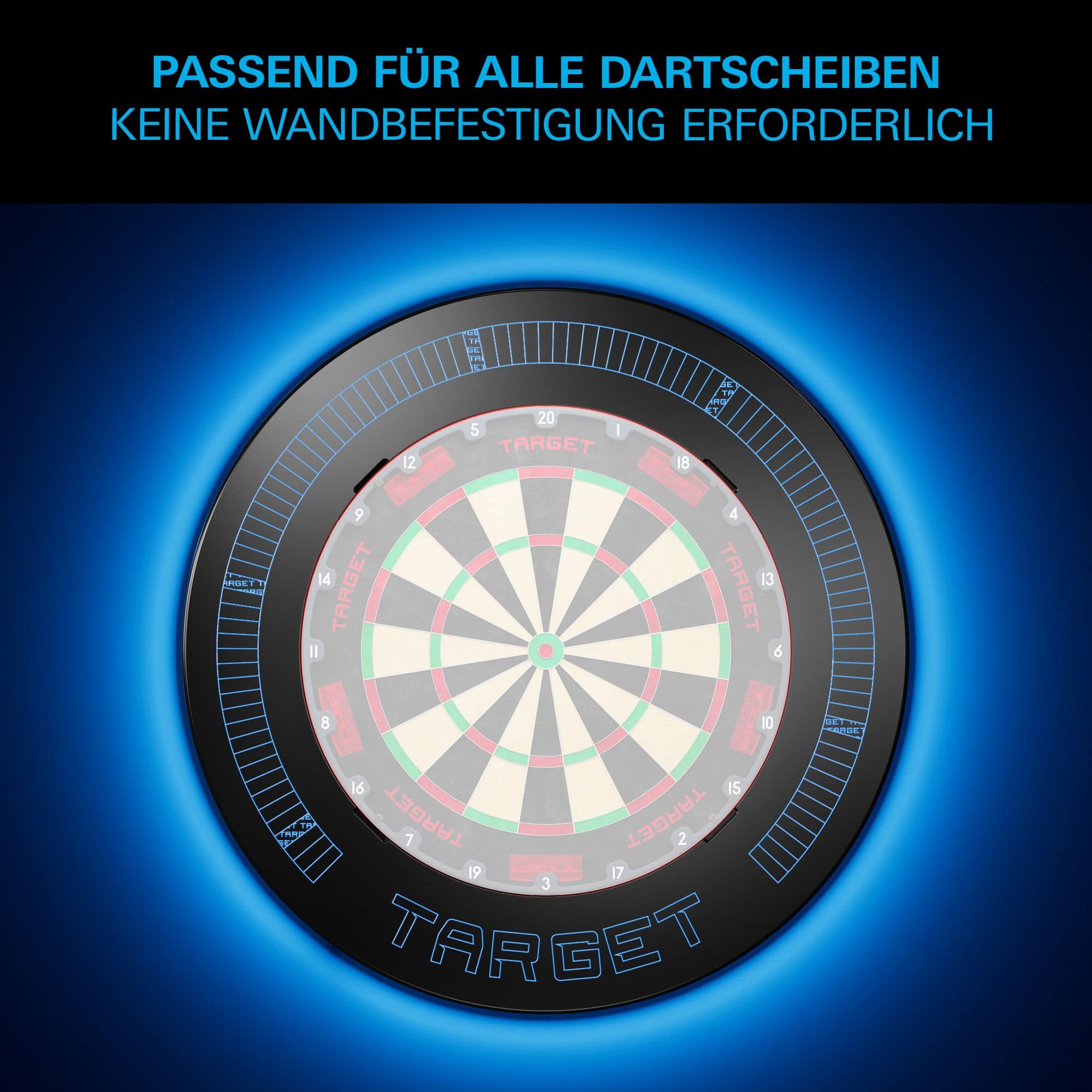 Target Corona Vision Notched Dartboard Surround with Lighting