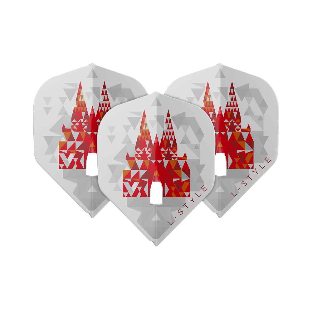 L-Style Florian Hempel Signature V2 L1PRO White Flights L-Style Florian Hempel Signature V2 L1PRO White Flights auf weißem Hintergrund. Die Flights sind speziell für Darts konzipiert.