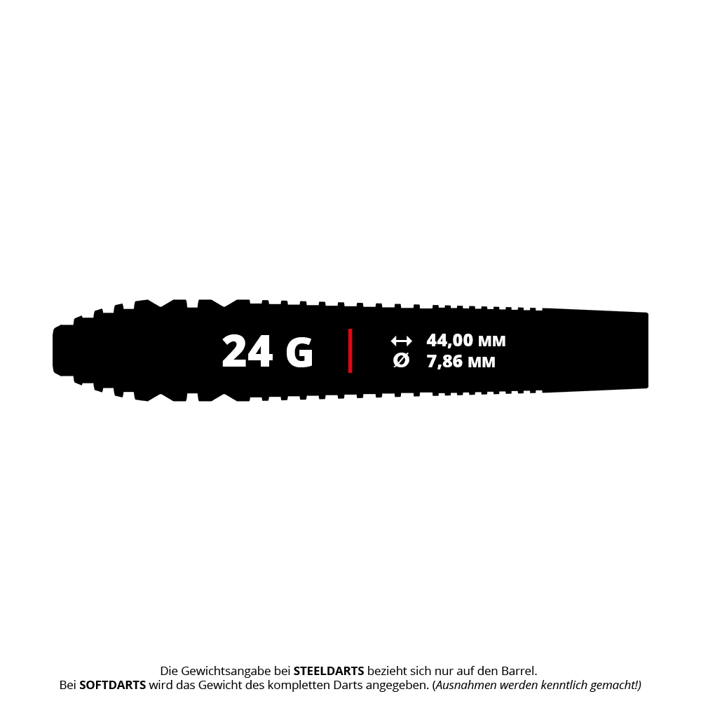 Target Lorraine Winstanley GEN2 Swiss Point Steeldarts - 24g sind spezielle Steeldarts für ambitionierte Spieler. Das Bild präsentiert die Pfeile mit ihrem einzigartigen Design.