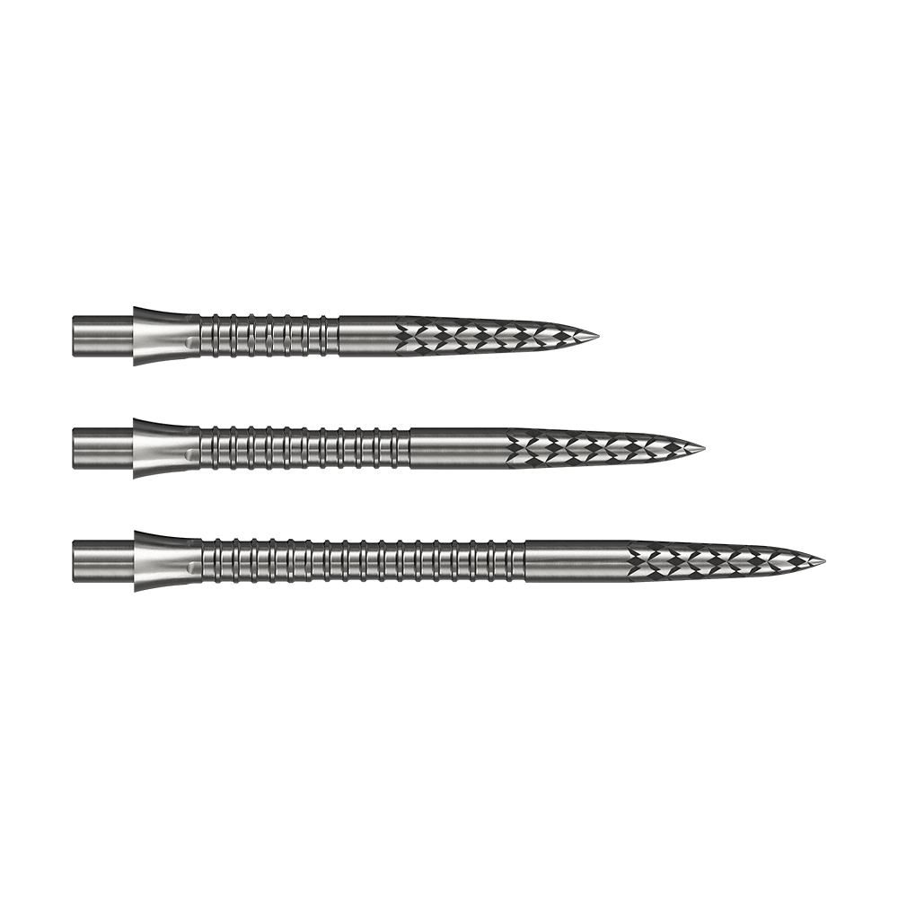 Mission Caliburn EVO dart tips GV logo - silver Mission Caliburn EVO Dartspitzen GV-Logo in Silber. Diese Dartspitzen sind hochwertiges Zubehör für das Darts-Spiel.