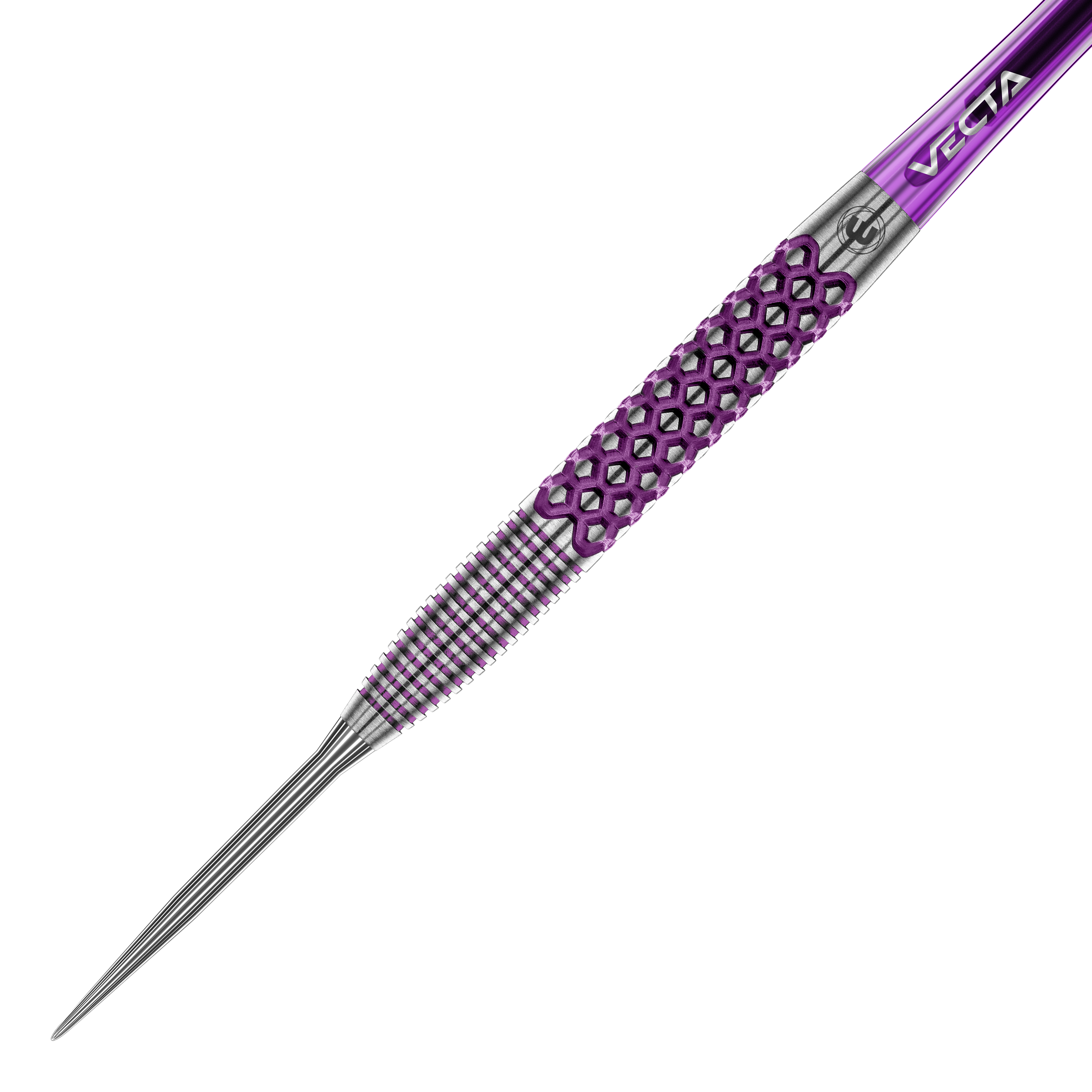 Abgebildet sind die Winmau John Brown Signature Edition Steeldarts - 23g. Die Darts zeichnen sich durch ihr spezielles Design aus.