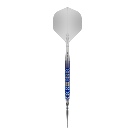 Gezeigt werden die Winmau Lunaris Tapered Switch Point Steeldarts. Das Design unterstützt hohe Präzision beim Werfen.