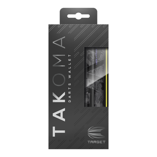 Takoma Ghost Series Luke Littler dart case Das Bild zeigt das Takoma Ghost Series Luke Littler Dartcase. Das Dartcase kommt aus einer speziellen Sammlung und ist für Dartspieler entworfen.