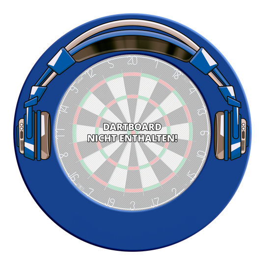 McDart Stereo Dartboard Surround Hier ist ein weiteres Bild des MSF-J4 McDart Stereo Dartboard Surrounds in Blau. Es zeigt das Produkt aus einem anderen Blickwinkel.
