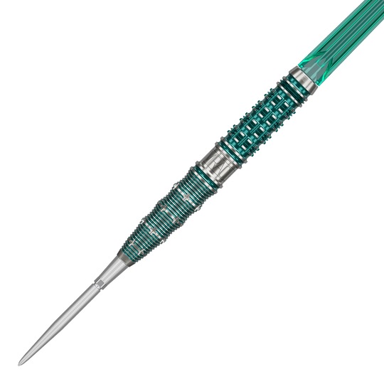 Hier sind Target Japan Mikuru Suzuki The Miracle GEN7 Swiss Point Steeldarts mit 23g Gewicht zu sehen. Die Darts stammen aus der Signature-Reihe von Mikuru Suzuki.