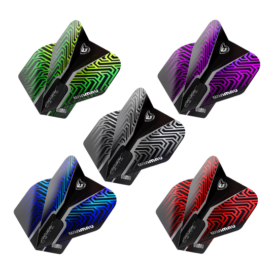 Winmau Prism Delta No2 Standard Flight Collection Abgebildet ist die Winmau Prism Delta No2 Standard Flight Collection. Die Flights sind für Dartpfeile konzipiert.