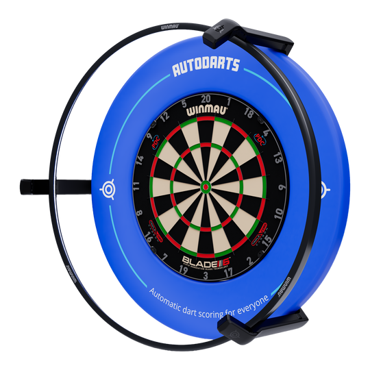 Autodarts Vantage auto scoring system Das Bild zeigt das Autodarts Vantage Auto-Scoring-System. Das Produkt ist nicht näher beschrieben.