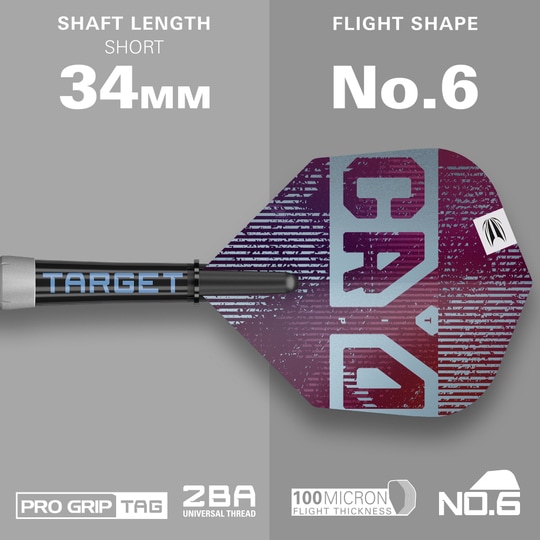 Hier werden die Target Cryo 12 Softdarts präsentiert. Das Produkt eignet sich perfekt für den Einsatz im Softdartbereich.