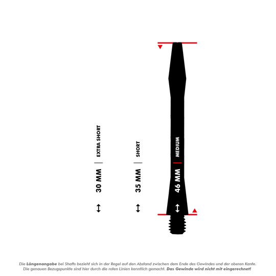 516_Aluminium_Shafts_Silber_5_46mm Dieses Produkt zeigt Aluminium Shafts in silberner Farbe. Die Dartschäfte sind robust und haben eine Länge von 46 mm.