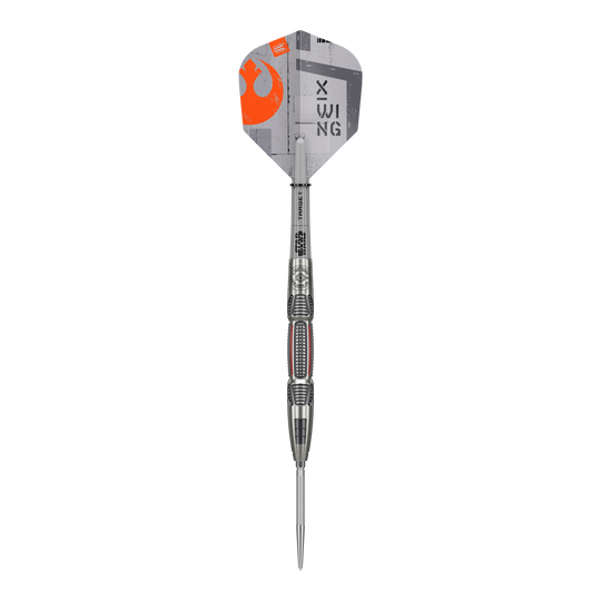 Target Star Wars X-Wing Swiss Point Steel Darts Abgebildet sind Target Star Wars X-Wing Swiss Point Steeldarts. Die Darts sind inspiriert von der Star Wars X-Wing Serie.