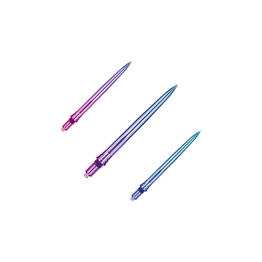 Caliburn EZ-EVO dart tips - Smooth - Rainbow Ein Bild mit dem Dateinamen EVO189_Caliburn_EZ-EVO_Dartspitzen_Smooth_Rainbow_28mm_1Set. Es handelt sich wahrscheinlich um ein Set von Dartspitzen in Regenbogenfarben mit 28 mm Länge.