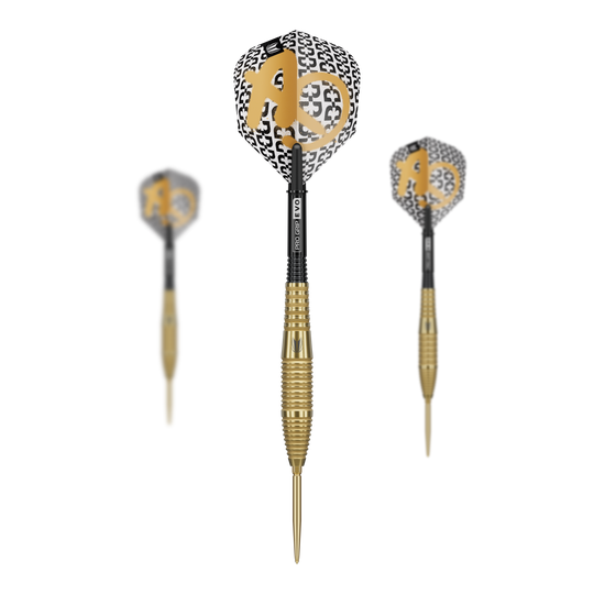 Zu sehen ist der Target Bolide Envy 05 Swiss Point Steeldarts. Dieses Dartpfeil-Set ist ideal für Präzision und Kontrolle.