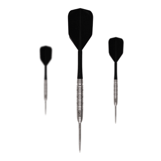 Caliburn Wolfpack W7 steel darts - 21g Das Bild zeigt das Produkt Caliburn Wolfpack W7 Steeldarts - 21g. Es handelt sich um ein Set Steeldarts mit einem Gewicht von 21 Gramm.