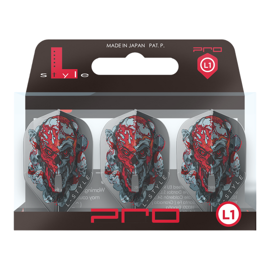 L-Style Ryan Searle Signature V4 Clear Black L1PRO Flights L-Style Ryan Searle Signature V4 Clear Black L1PRO Flights werden gezeigt. Die schwarzen Flights unterstreichen das moderne Design.