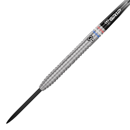Bulls Challenger Kendji Steinbach Steeldarts - 23g Hier sieht man die Bulls Challenger Kendji Steinbach Steeldarts mit 23g Gewicht. Die Darts sind aus robustem Material gefertigt und für Wettkämpfe geeignet.
