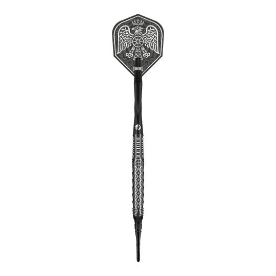 Shot Goths Wulfaz soft darts - 20g Das Bild zeigt die Shot Goths Wulfaz Softdarts mit 20g Gewicht. Die Darts sind speziell für Softdartspiele entworfen.