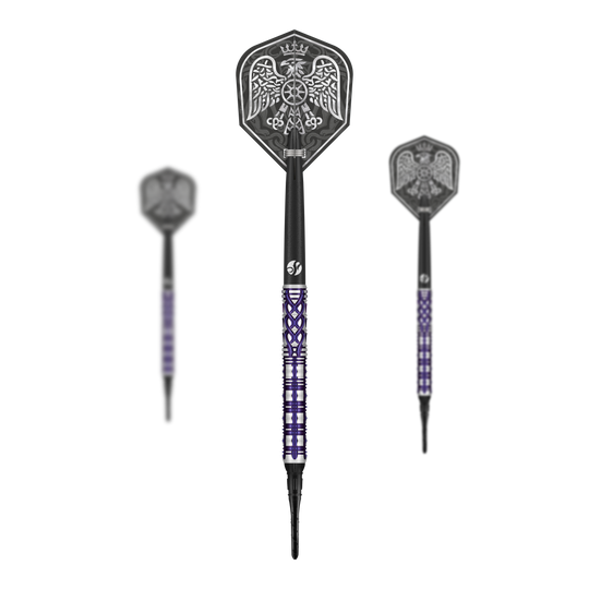 Shot Goths Visara Soft Darts - 20g Auf dem Bild ist ein Set der Shot Goths Visara Softdarts - 20g zu sehen. Das Set eignet sich ideal für passionierte Dartspieler.