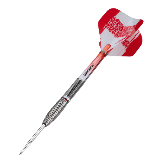 Unicorn Scale Suljovic The Gentle Steeldarts - 23g Dieses Bild zeigt die Unicorn Mensur Suljovic The Gentle Steeldarts - 23g. Die Darts sind ein hochwertiges Produkt für Dartspieler.